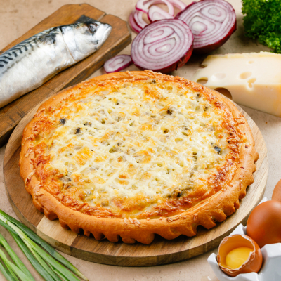 Пирог со скумбрией