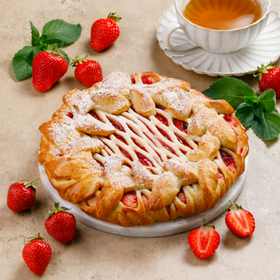 Пирог с Клубникой